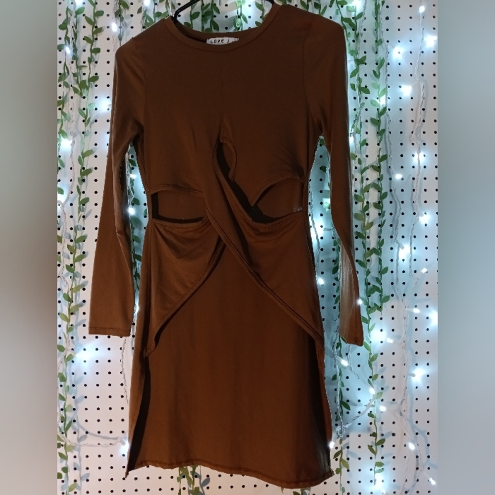 Love J brown long sleeve top